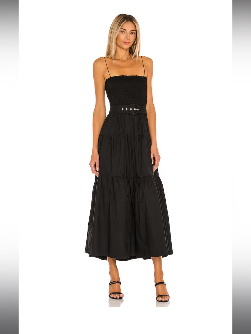 The Nour Midi Dress in Black
L'Academie size small NWT